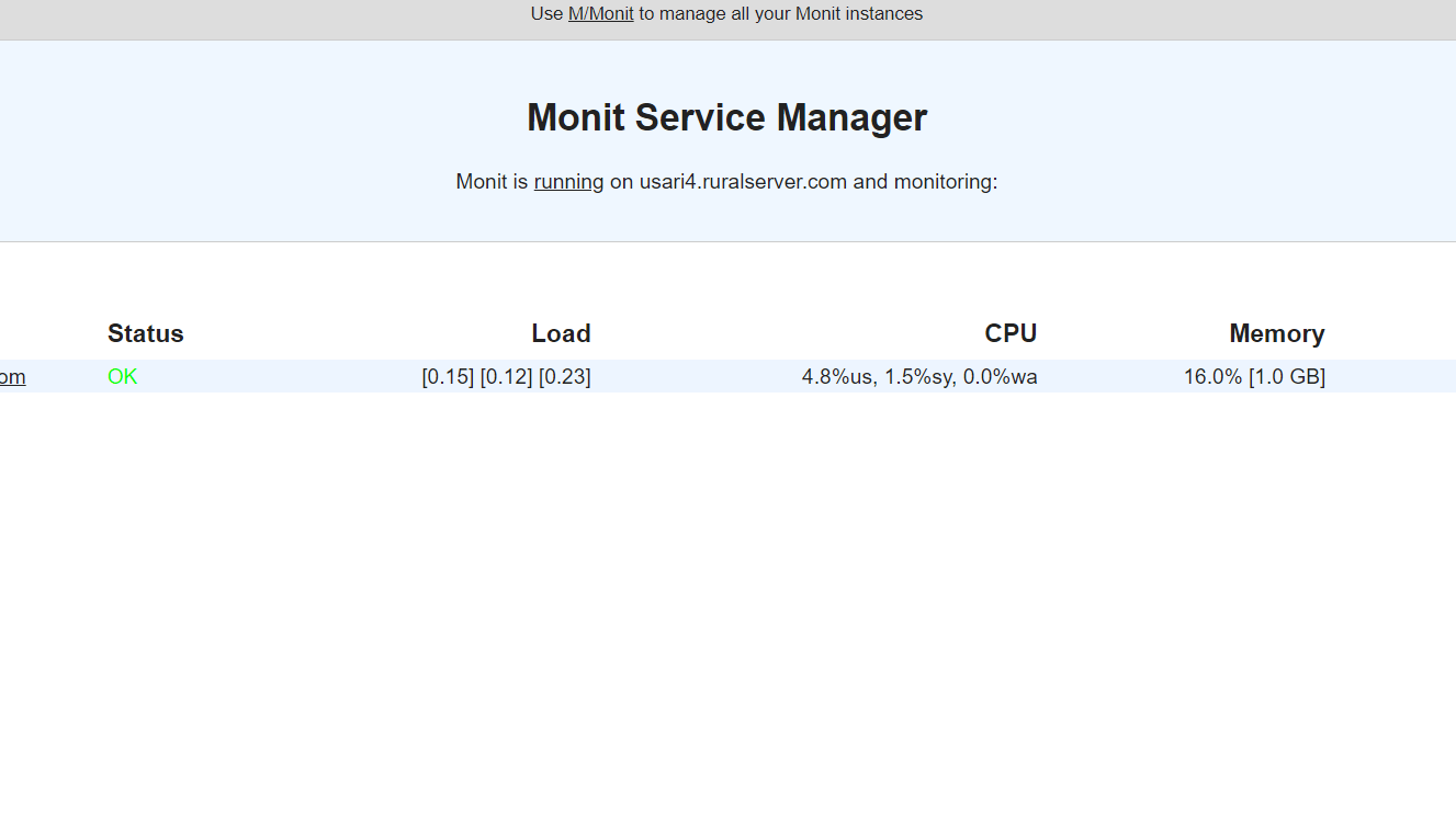 OpenLiteSpeed configure with monit to monitor